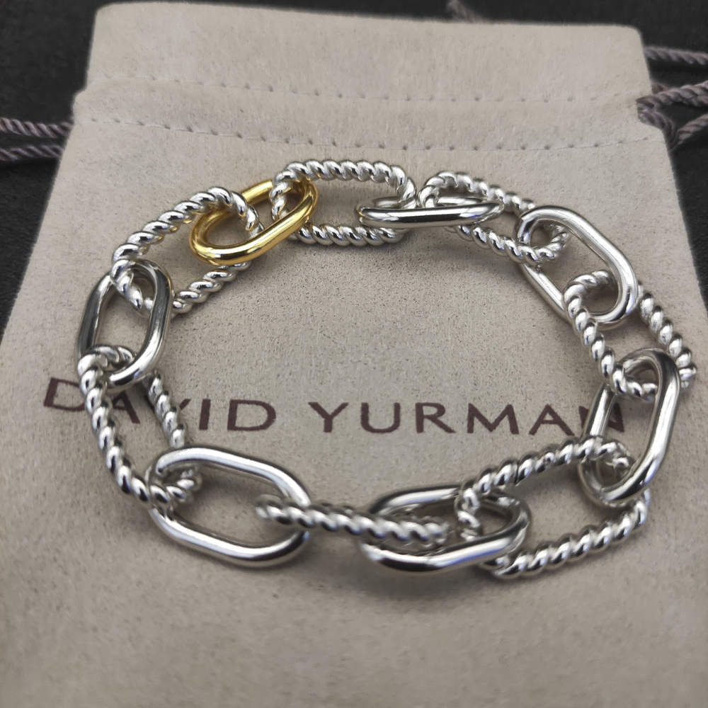 David Yurman Madison chain color-block bracelet
